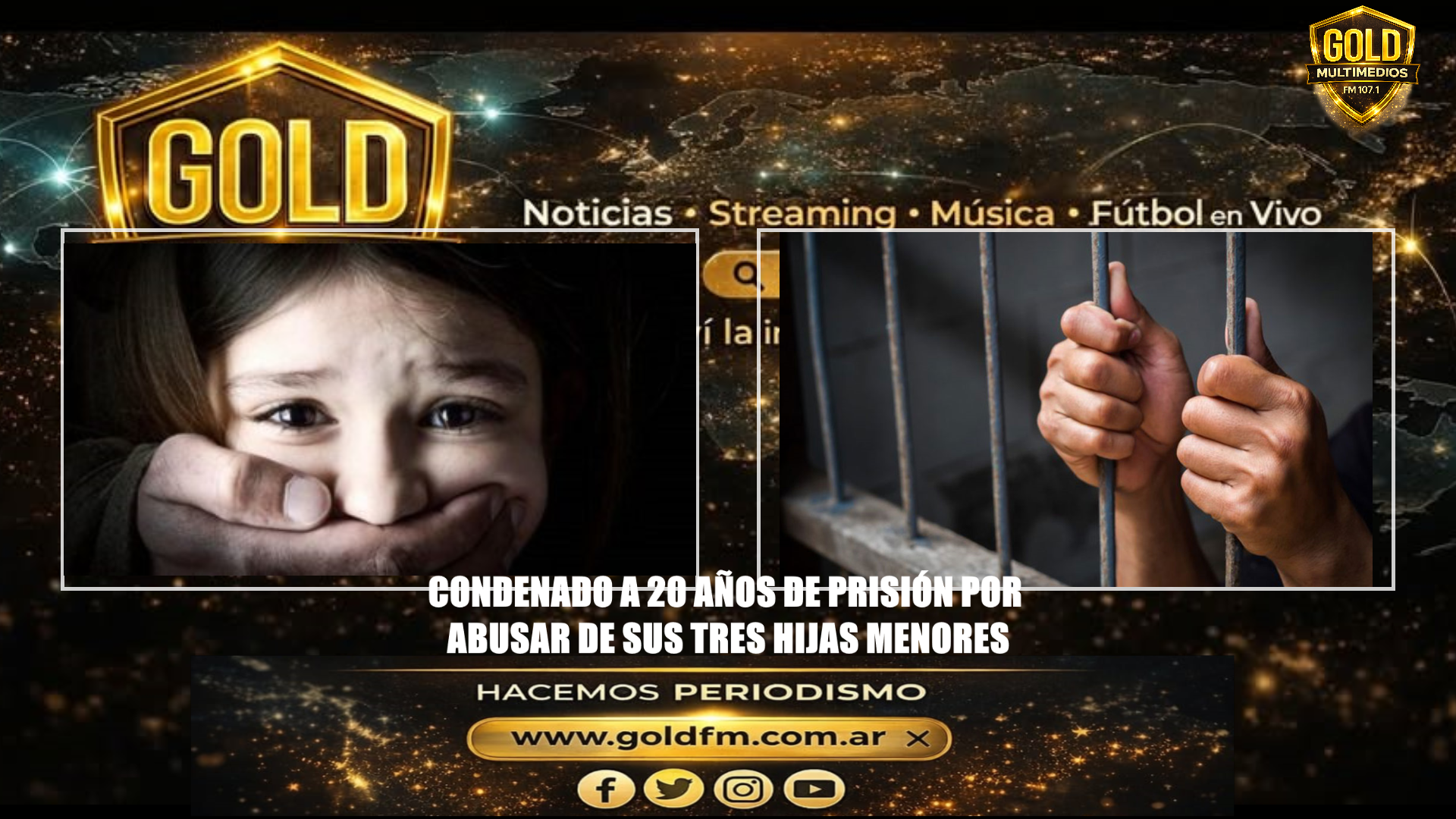 🚨 CONDENADO A 20 AÑOS DE PRISIÓN POR ABUSAR DE SUS TRES HIJAS MENORES 🚨