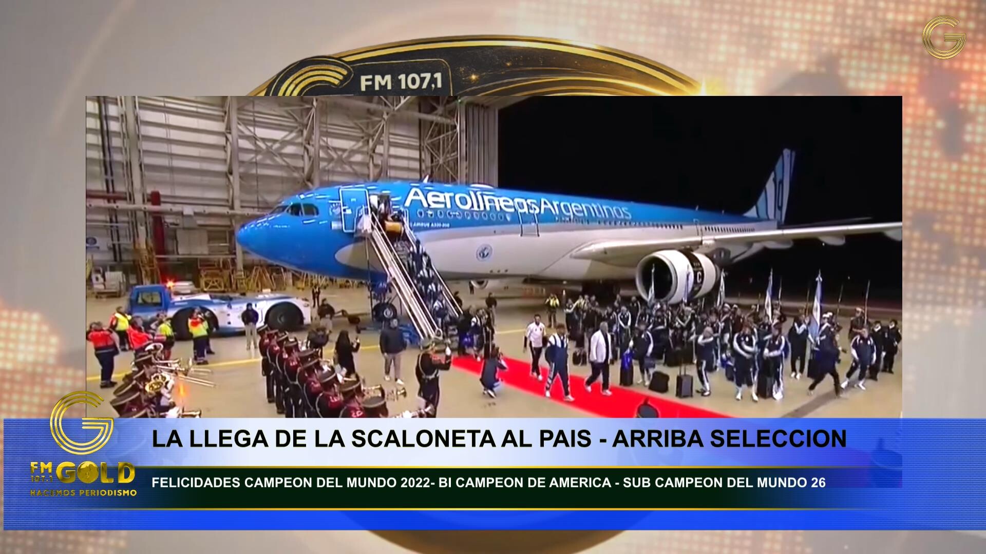 La Seleccion Argentina ya esta en el pais