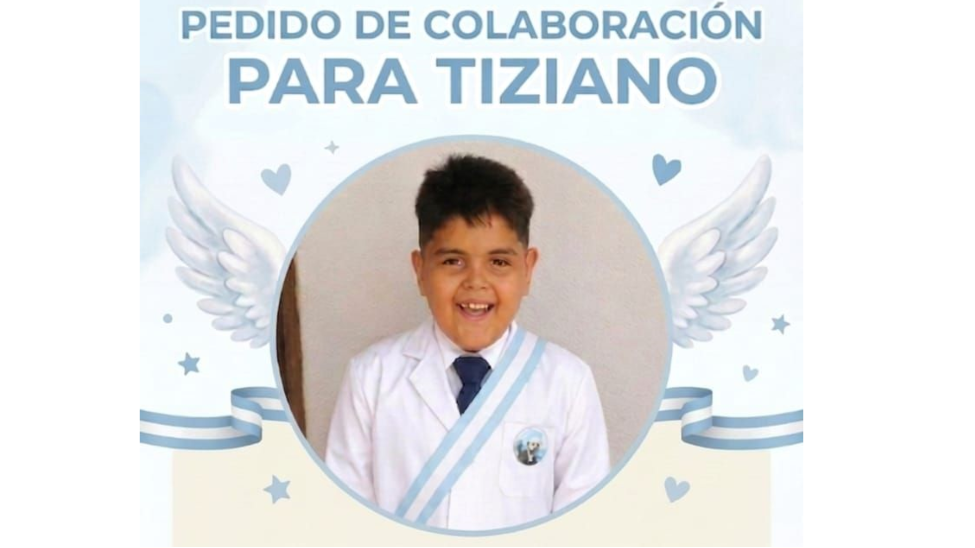 GOLD MULTIMEDIOS FM 107.1 MHZ PIDE AYUDA SOLIDARIA PARA TIZIANO