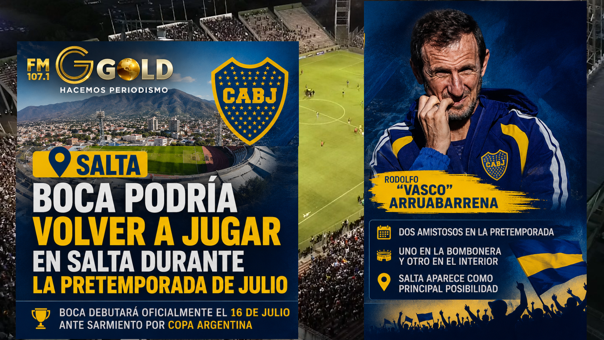 Boca podría volver a jugar en Salta durante la pretemporada de julio