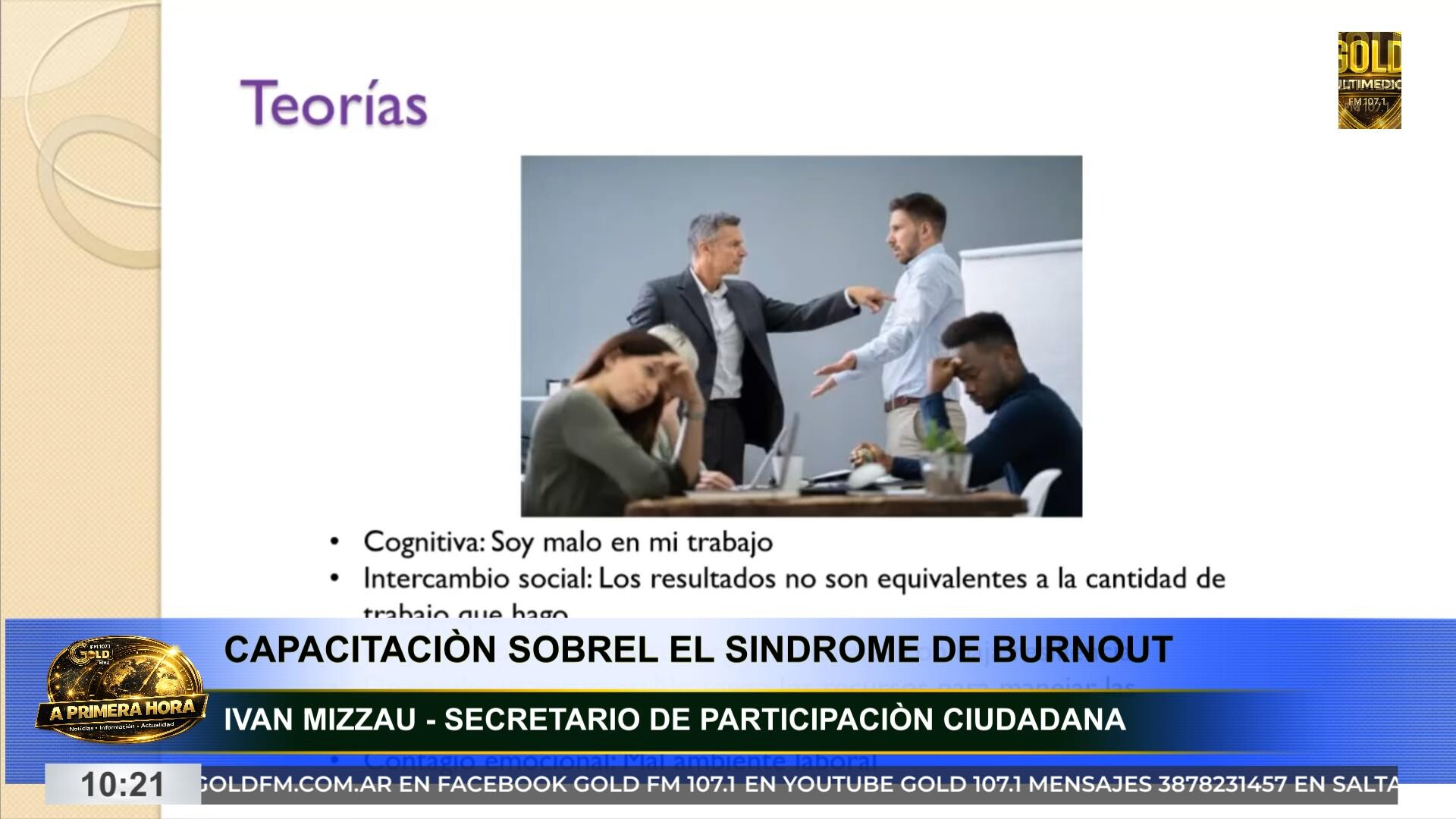 Salta lanza una capacitación gratuita sobre el síndrome de Burnout destinada a docentes, personal de salud, policías y público en general