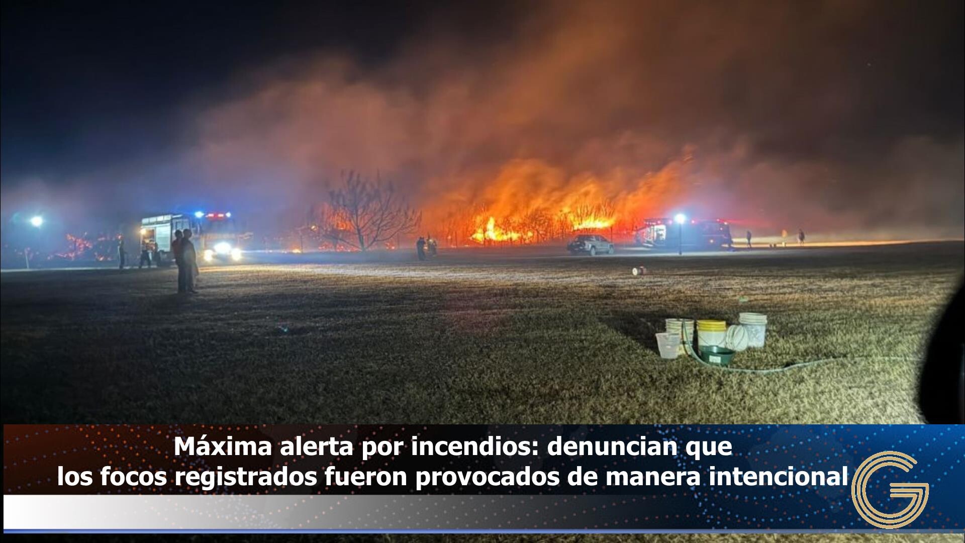 🚨 Máxima alerta por incendios: denuncian que los focos registrados fueron provocados de manera intencional