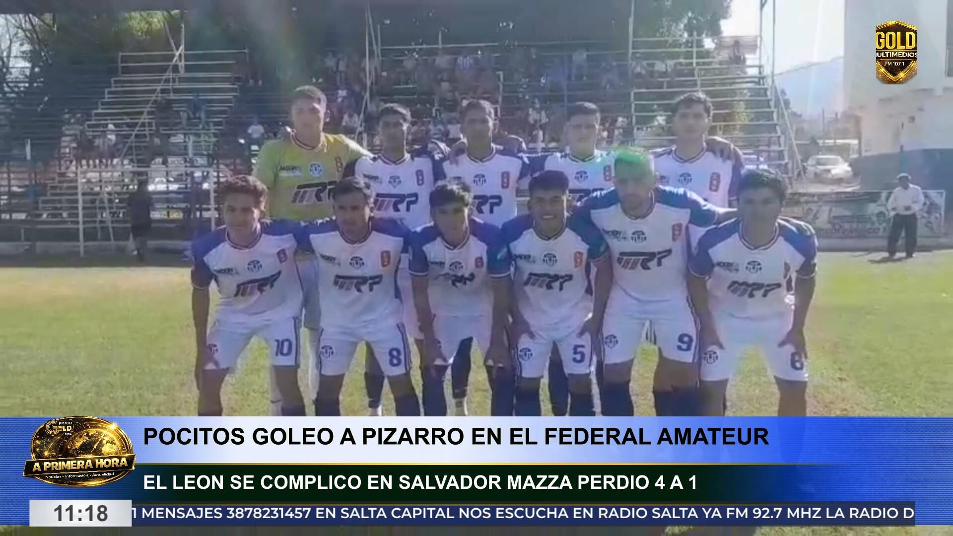Sportivo pocitos goleó a general pizarro por la quinta fecha del torneo federal regional