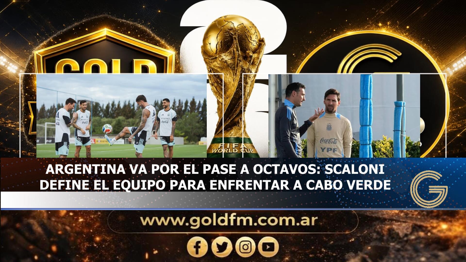 Argentina va por el paso a octavos de final del Mundial