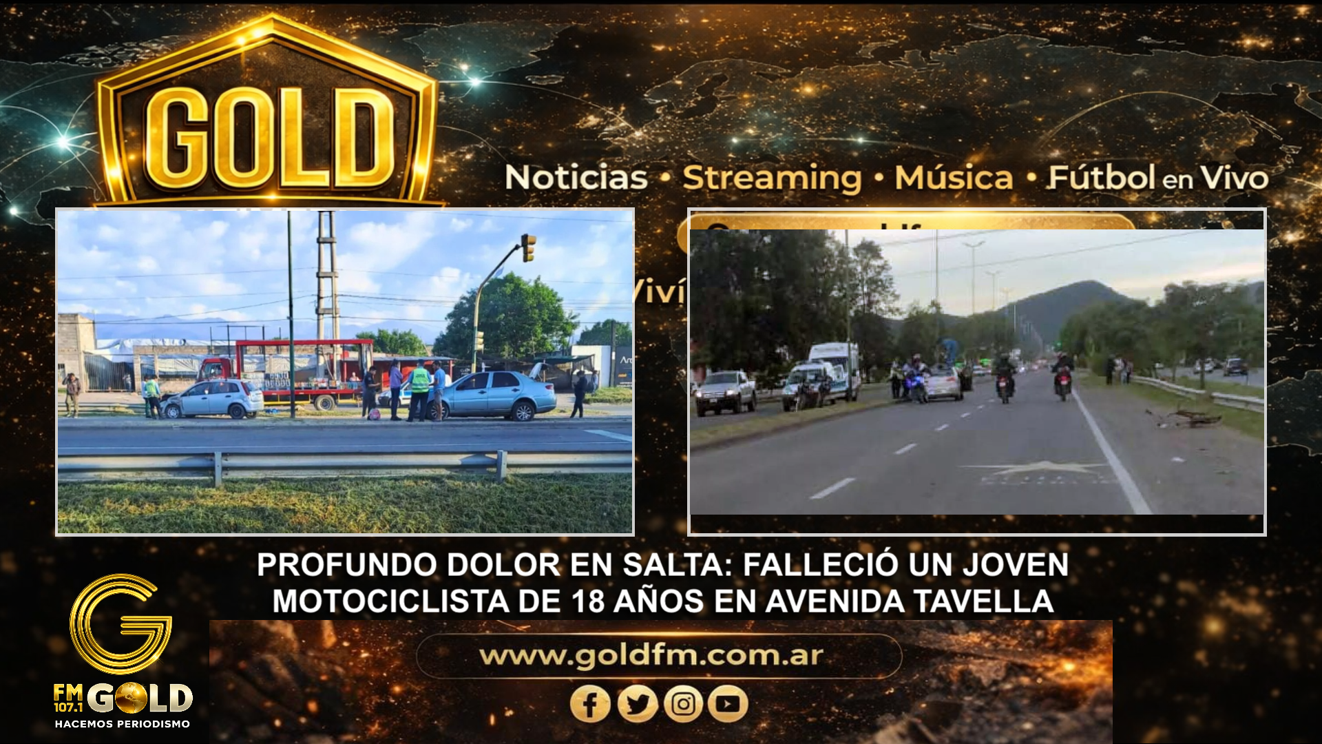 PROFUNDO DOLOR EN SALTA: FALLECIÓ UN JOVEN MOTOCICLISTA DE 18 AÑOS EN AVENIDA TAVELLA