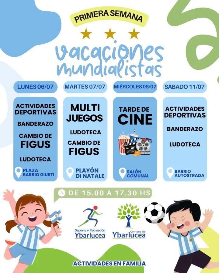 Ybarlucea palpita las vacaciones de invierno