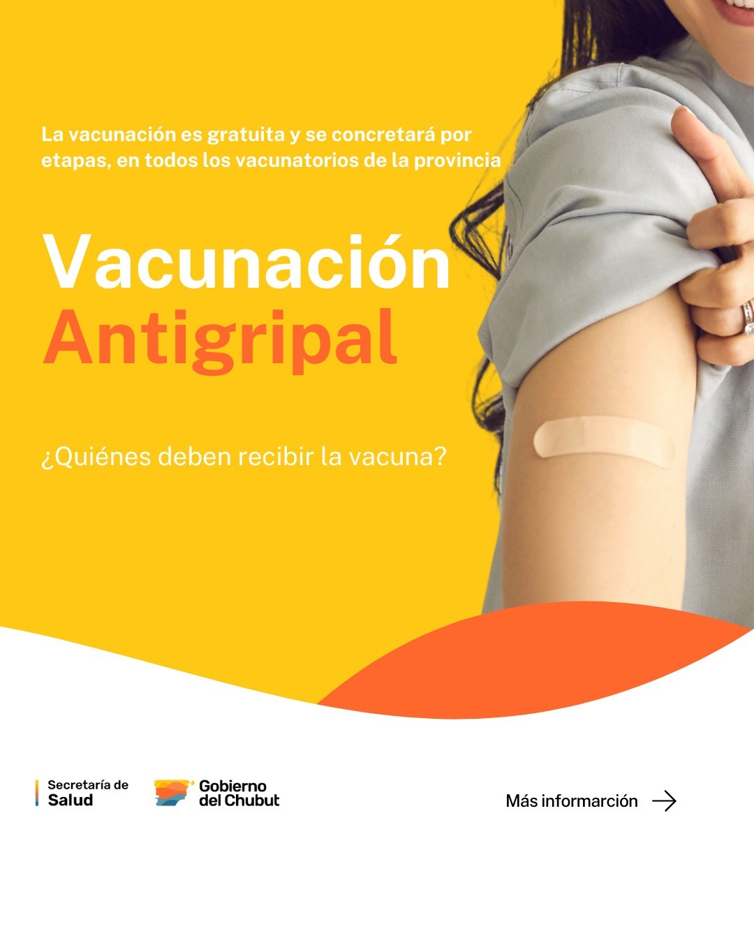 Salud: en Chubut se aplicaron más de 6.600 vacunas antigripales durante la primera semana de campaña