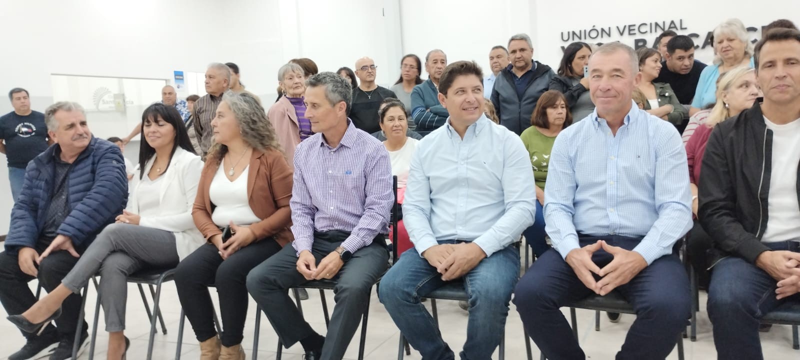SANTA LUCÍA: el Intendente Juan José Orrego y una nueva obra, Salón para la Unión Vecinal Villa Balcarce