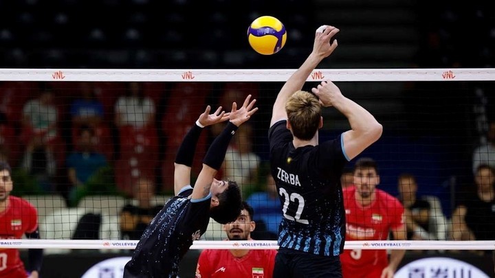 VNL: Argentina cayó ante Irán. Hoy, ante el local Serbia