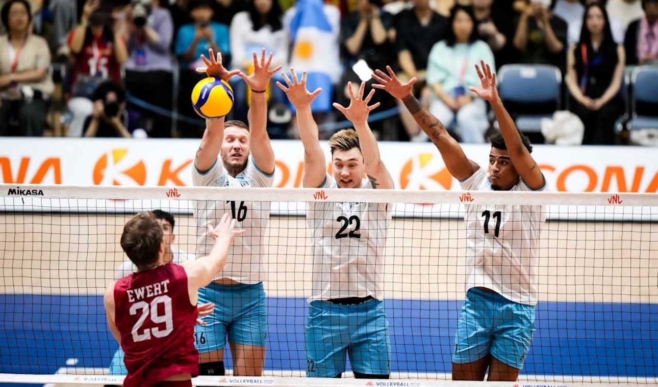Argentina cayó con USA y quedó eliminada de Voley Nations League