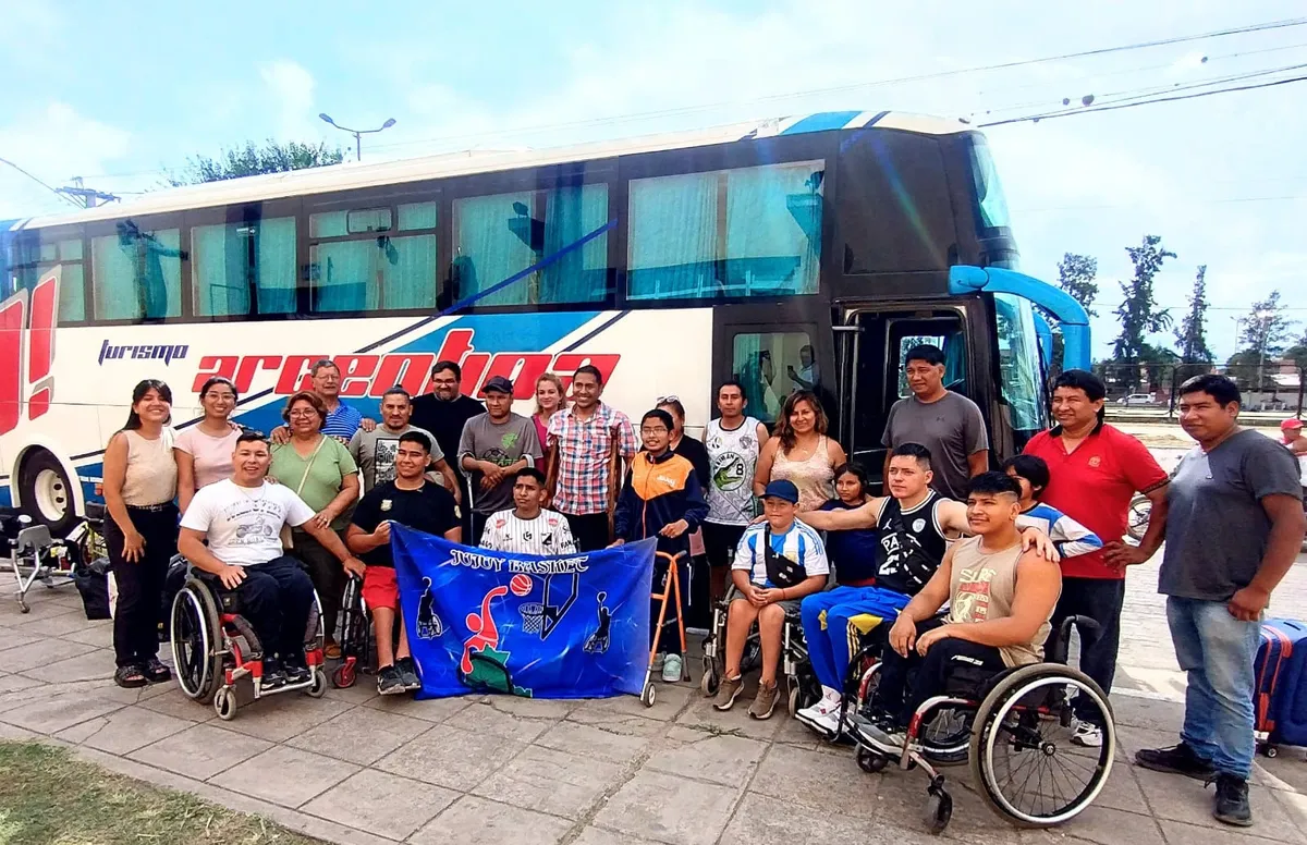 Jujuy Básquet Adaptado partió a Bahía Blanca en busca de un sueño
