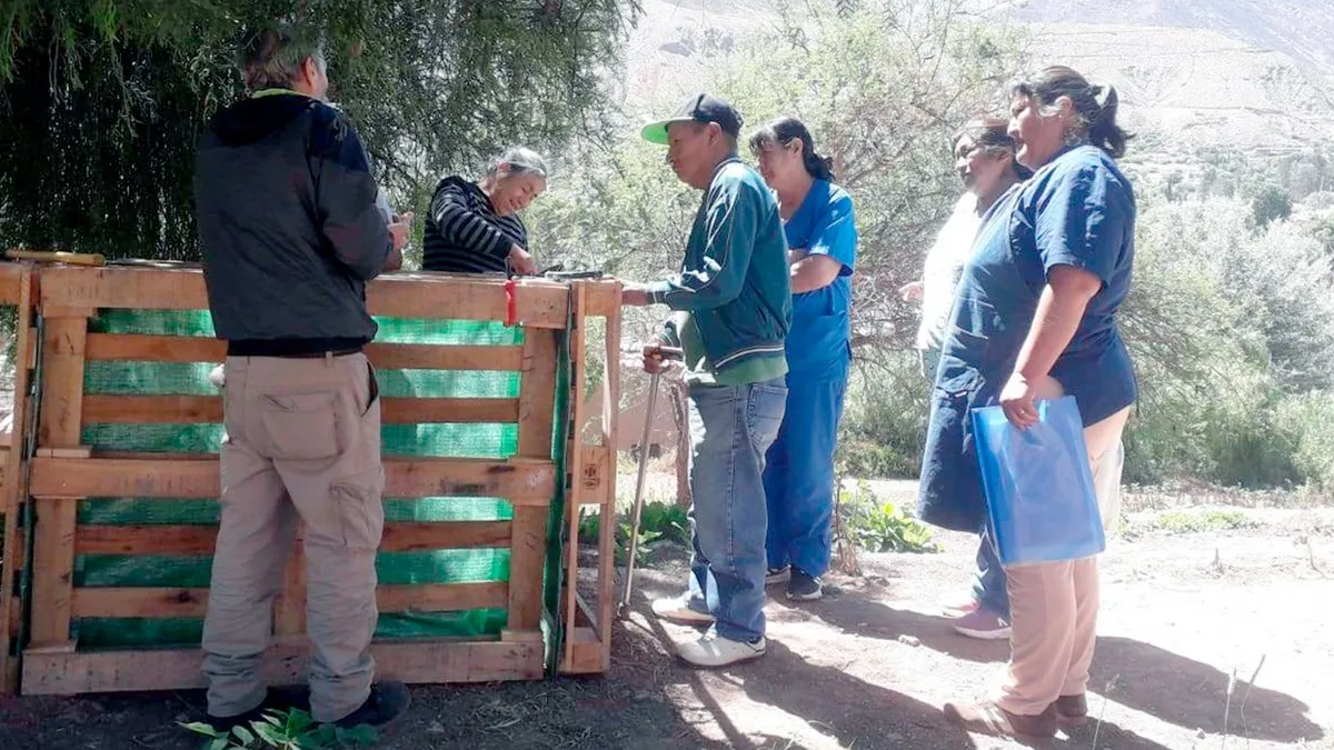 Taller de compostaje en la Residencia de Larga Estadía de Tilcara