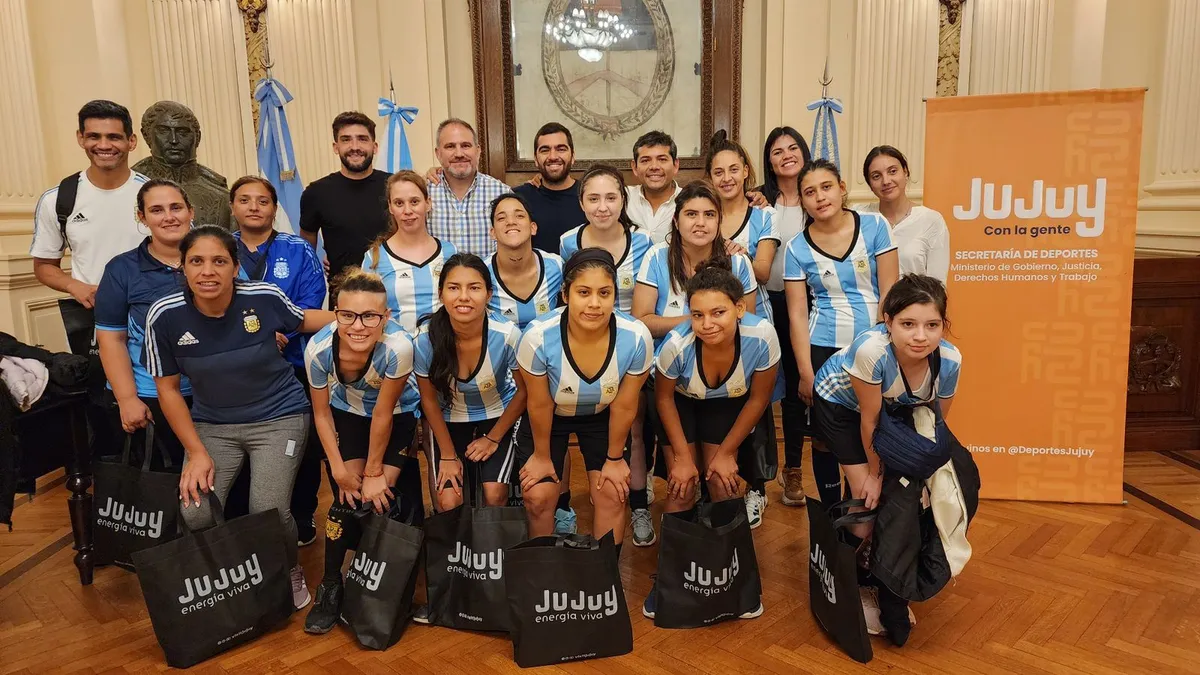 Jujuy recibió a la Selección Argentina Femenina de Fútbol PC en Casa de Gobierno