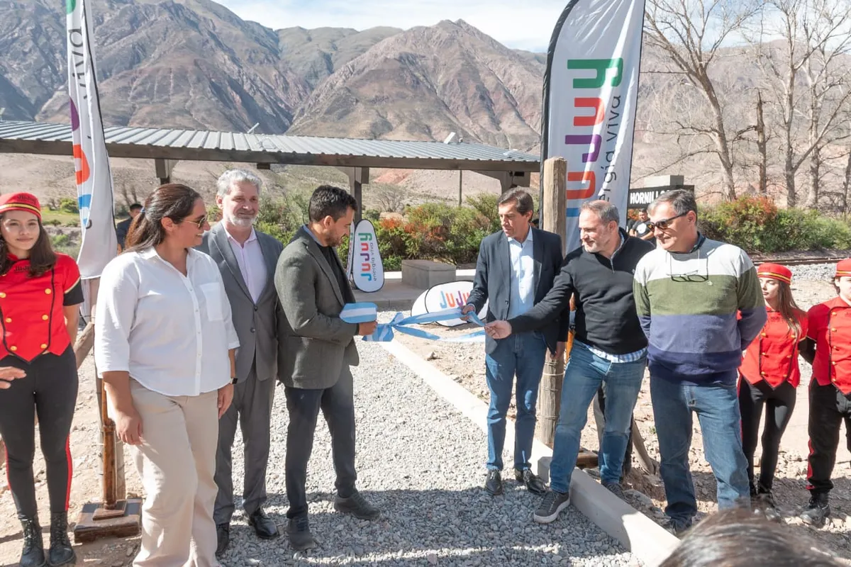 Turismo sustentable: Inauguración del nuevo apeadero del Tren Solar de la Quebrada en Hornillos