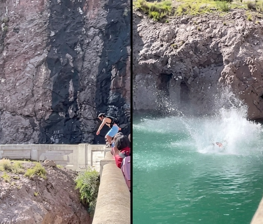SAN RAFAEL | Se subió al paredón de Valle Grande y se lanzó al agua