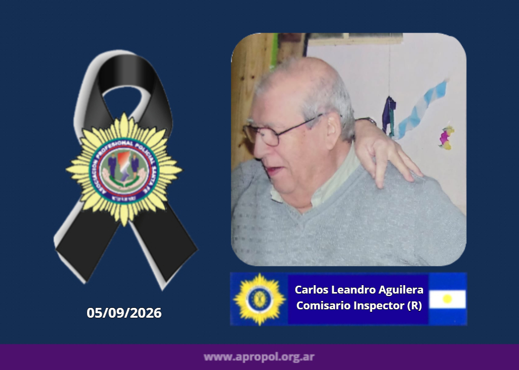 Falleció el comisario inspector retirado Carlos Leandro «El Flaco» Aguilera