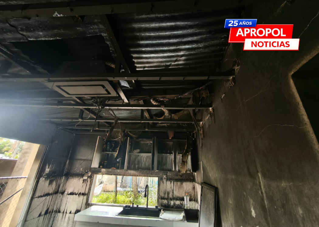 Arocena: una familia policial perdió todo en un incendio y necesita de la solidaridad de todos