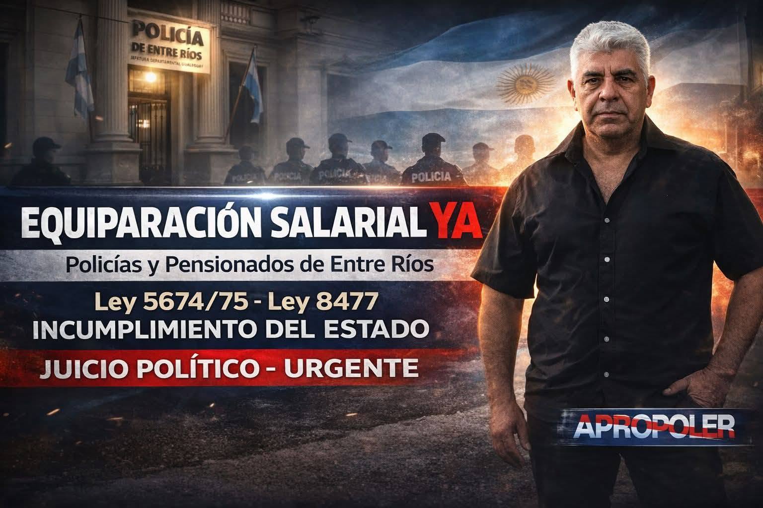 ENTRE RÍOS: “El Estado incumple”: reclaman que se respete la escala salarial policial prevista por ley
