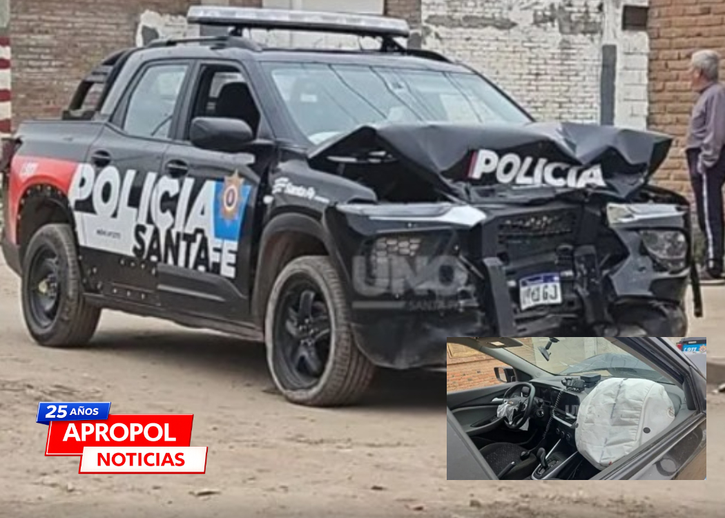 Dos patrulleros chocaron de frente en Barranquitas: cuatro policías resultaron heridos