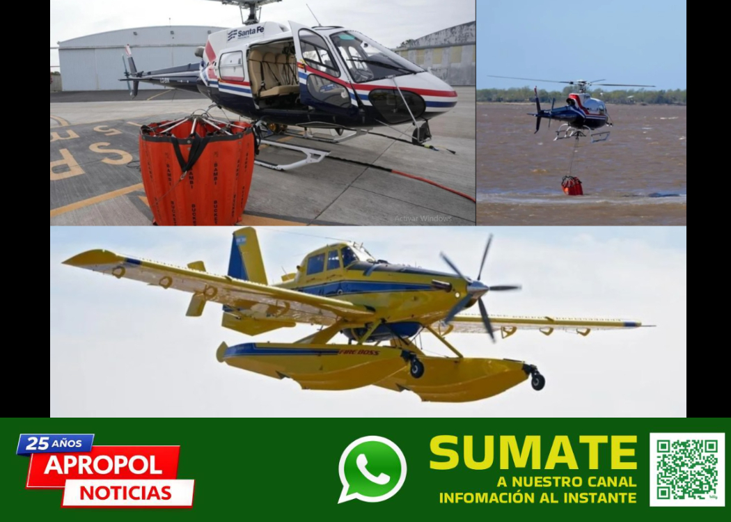 Santa Fe recupera capacidad aérea contra incendios, aunque la reorganización deja una deuda con la Policía