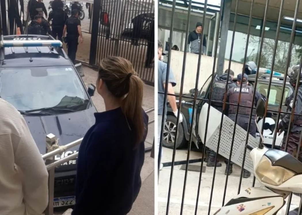 SANTA FE: un patrullero perdió el control y terminó contra la guardia del Hospital Cullen