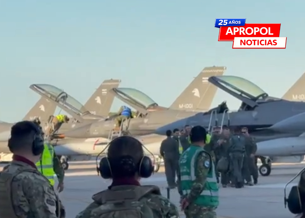 RÍO CUARTO: llegaron otros seis F-16 y Argentina ya recibió la mitad de los cazas comprados a Dinamarca