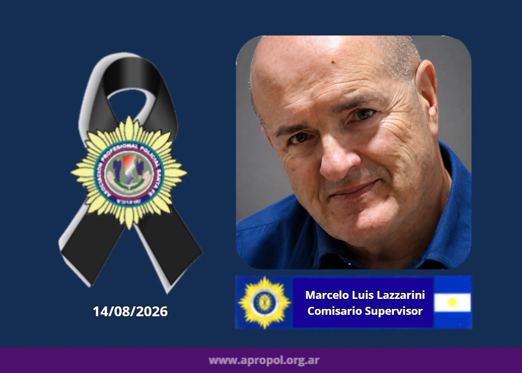 Falleció el comisario retirado Marcelo Luis «El Gringo» Lazzarini