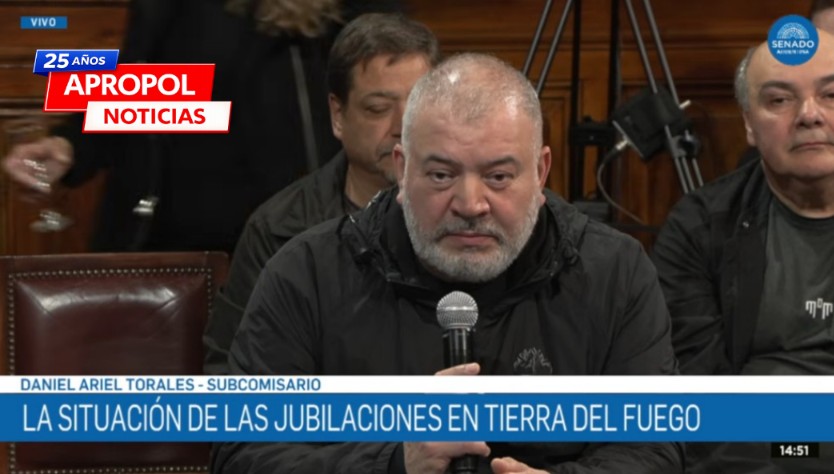 Congreso de la Nación: retirados policiales de Tierra del Fuego denunciaron una crisis previsional que afecta a 540 familias