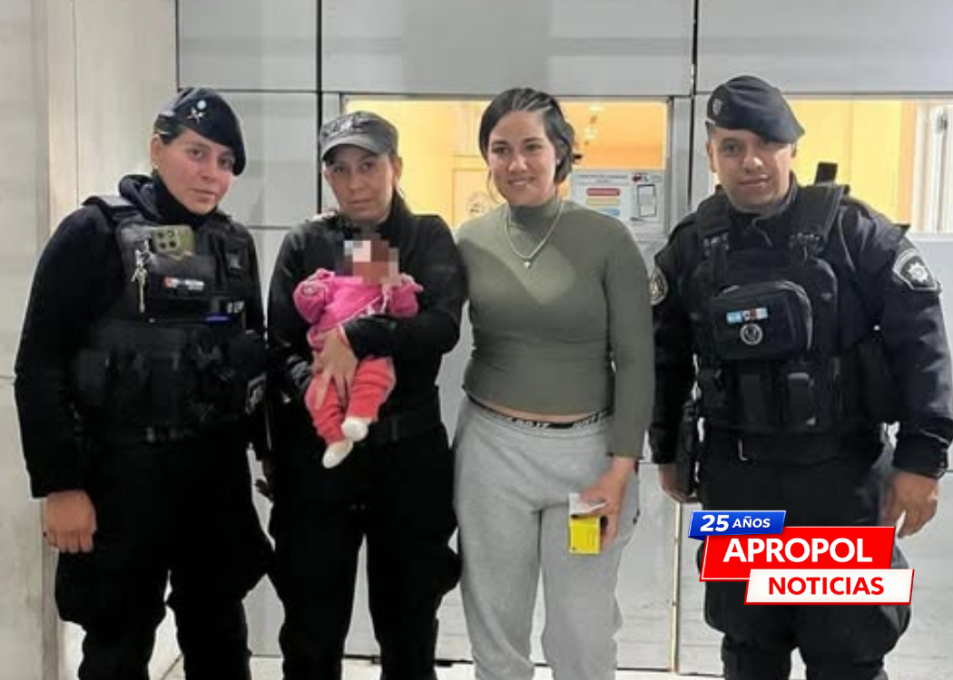 VENADO TUERTO: policías asistieron a una beba recién nacida con dificultades para respirar