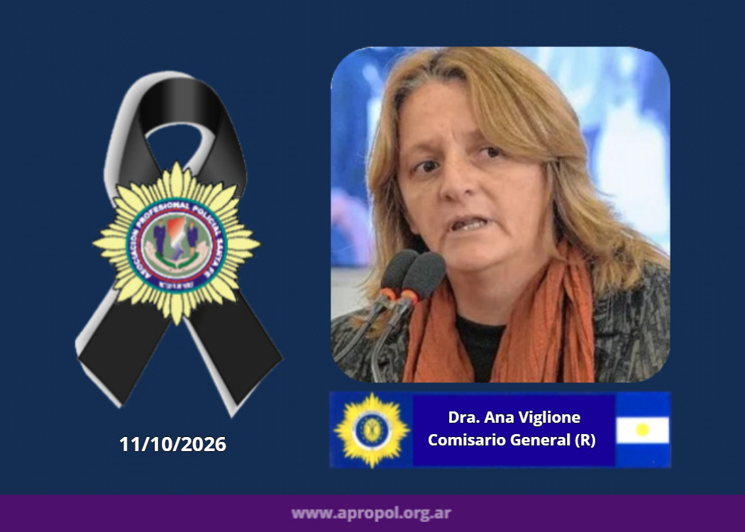 SANTO TOMÉ: Falleció la Comisario General (R) Dra. Ana Viglione