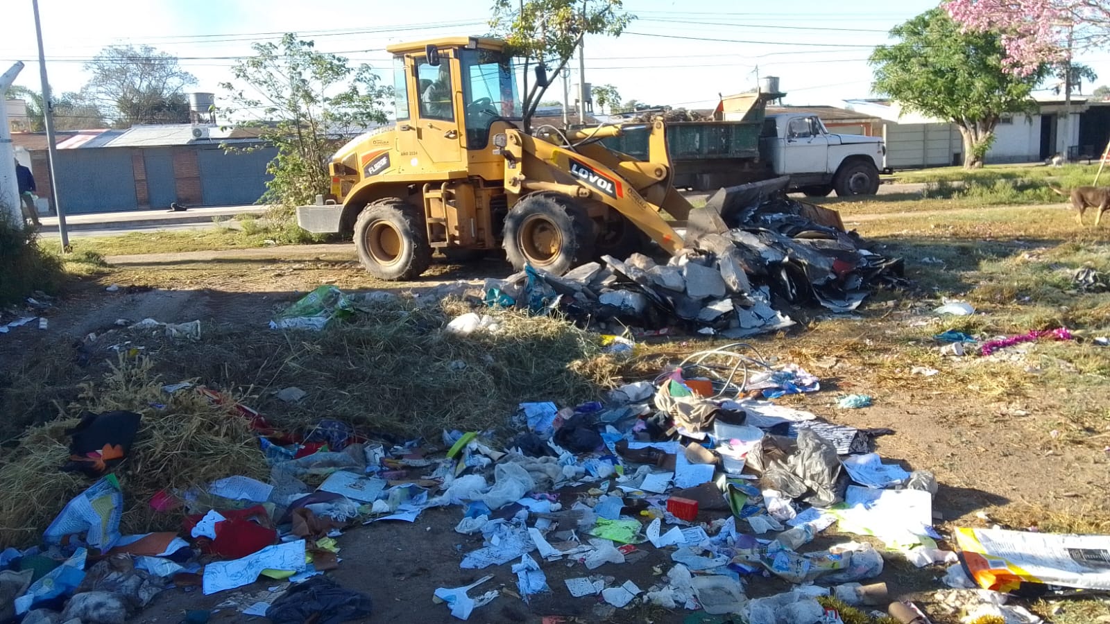 El municipio avanza con operativos de erradicación de basurales en La Banda