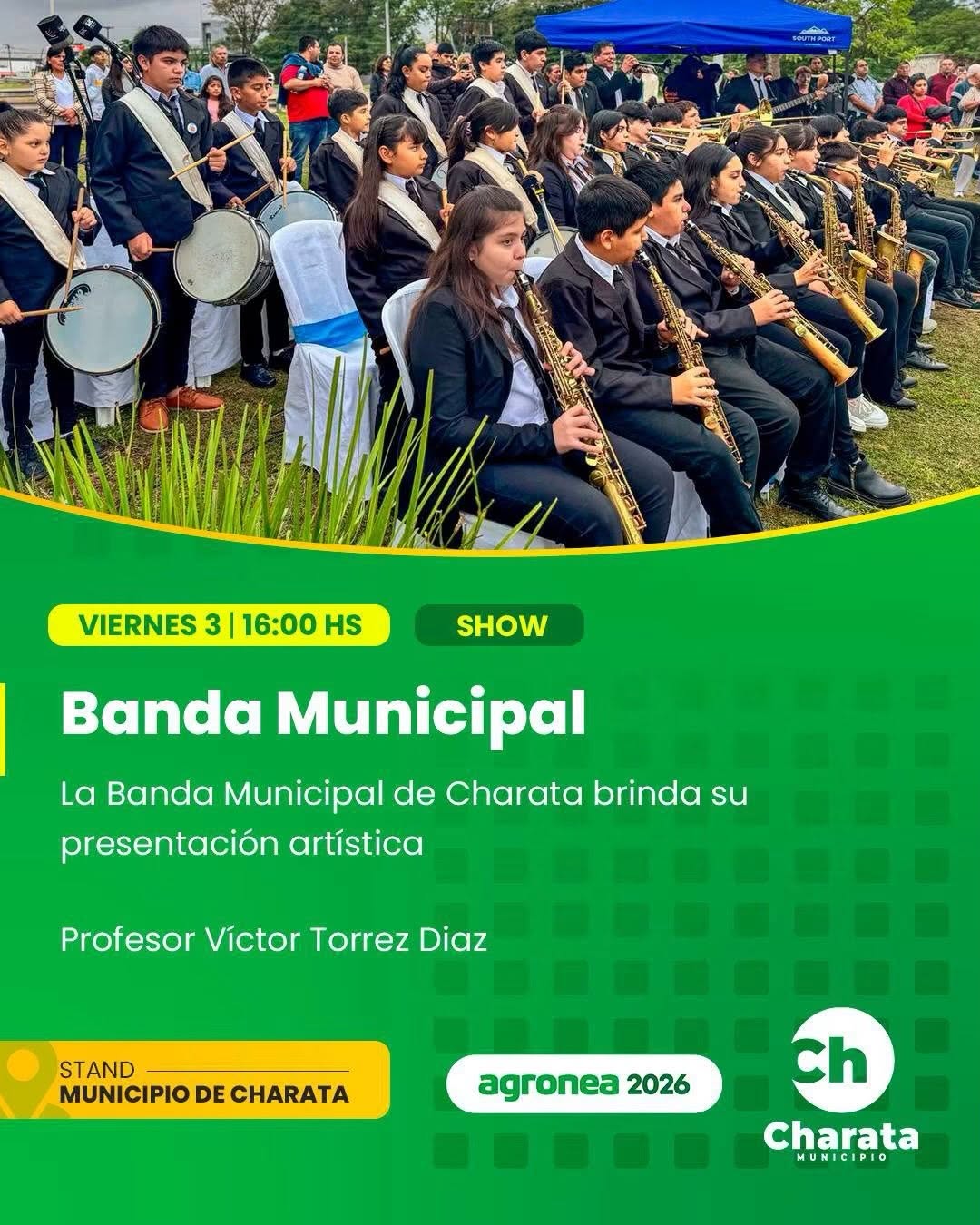 ¡Viví Agronea 2026 junto al Municipio de Charata! 🙌