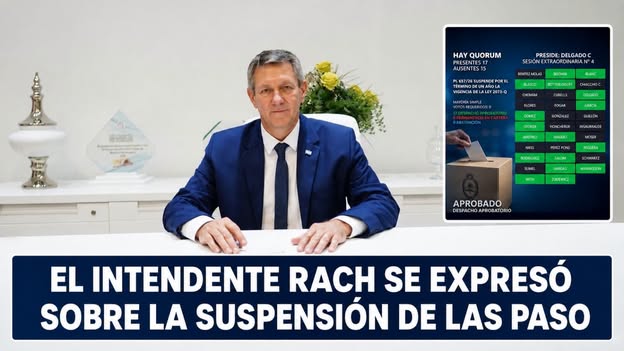 El intendente Ruben Rach,  se refirió a lo ocurrido en la mañana de ayer en la Legislatura Chaqueña, donde se votó la suspensión de las elecciones PASO