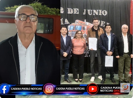 NICO REQUENA¨ESTAMOS MUY CONTENTOS DE ENTREGAR ESTE TERRENO A BOMBEROS VOLUNTARIOS