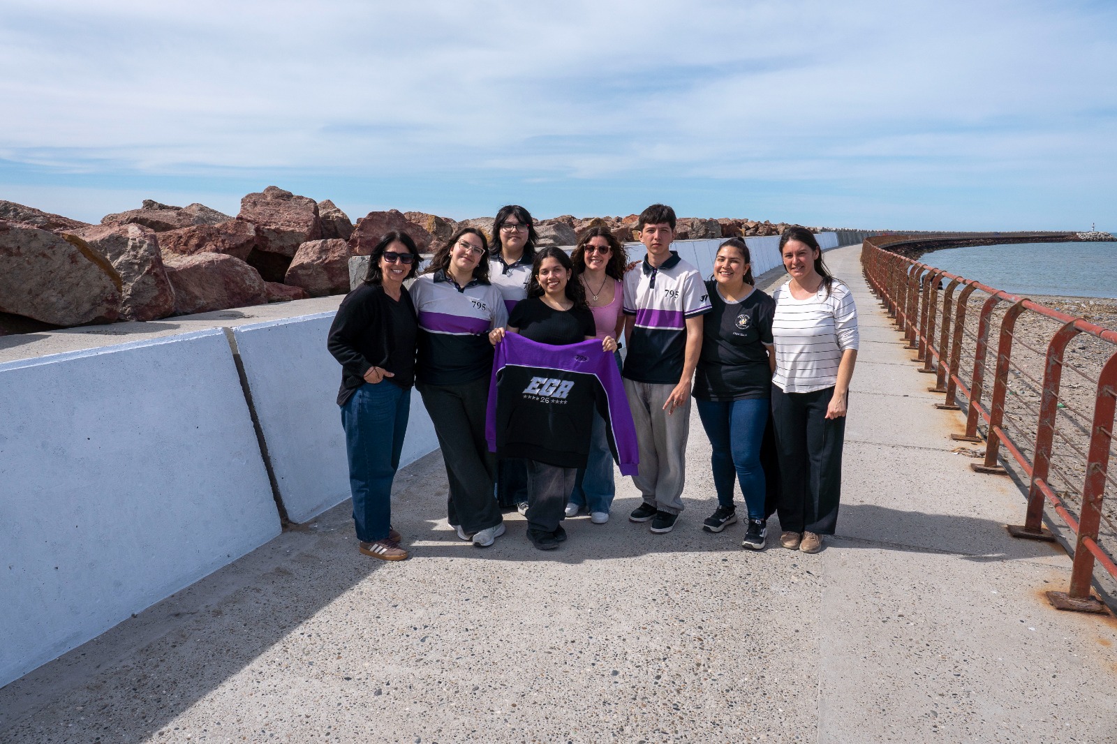 La escollera de Playa Unión tendrá un mural que recorrerá la historia de Rawson y la Patagonia