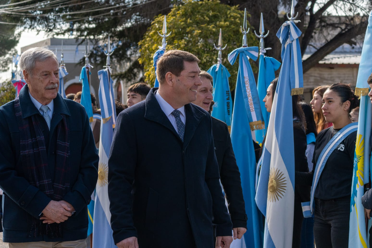 Rawson celebró sus 161 años con una amplia participación en el tradicional desfile cívico-militar