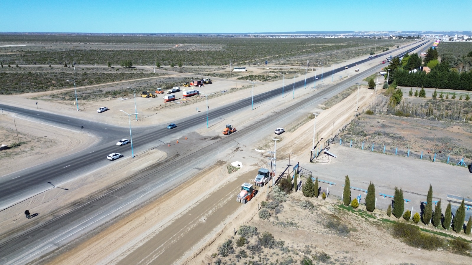 Avanza la última etapa de la obra de finalización de la Doble Trocha Madryn-Trelew