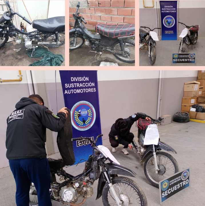 Se recuperaron dos motos robadas
