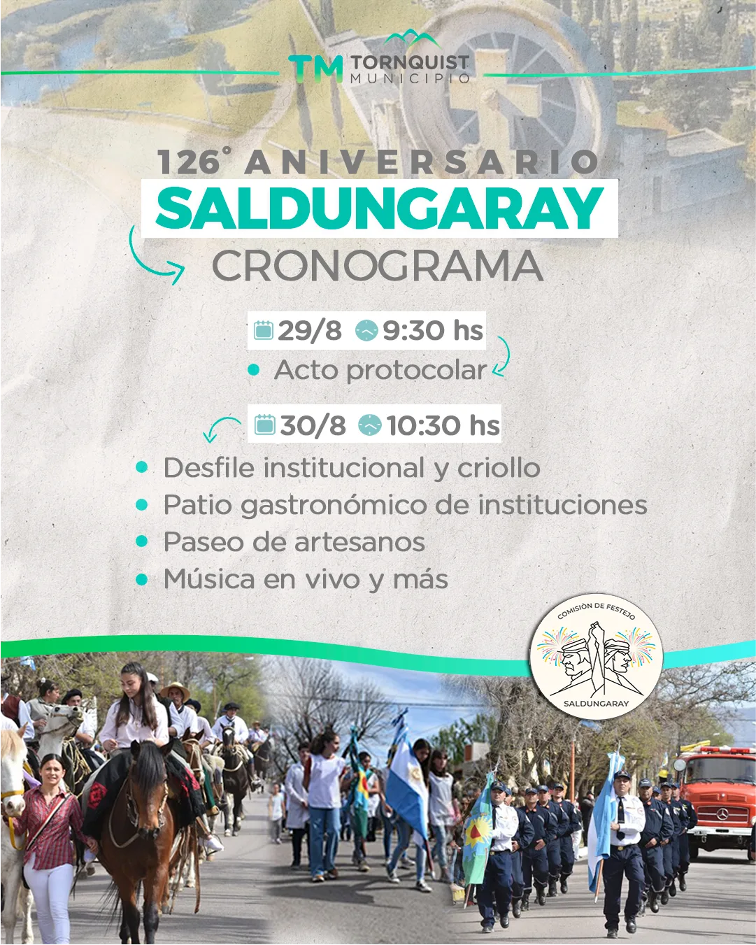 Saldungaray celebrará el 129º aniversario de su fundación