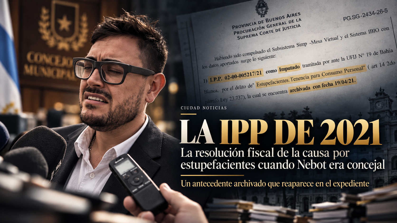 La IPP de 2021: el antecedente por estupefacientes que aparece en el expediente cuando Nebot todavía era concejal