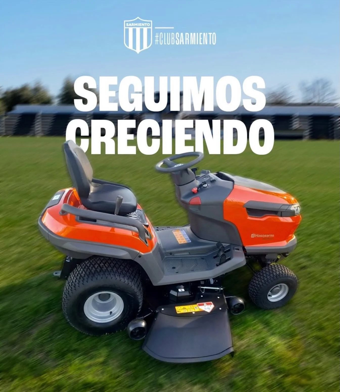 Sarmiento de Pigüé sumó un nuevo tractor para el mantenimiento de su cancha
