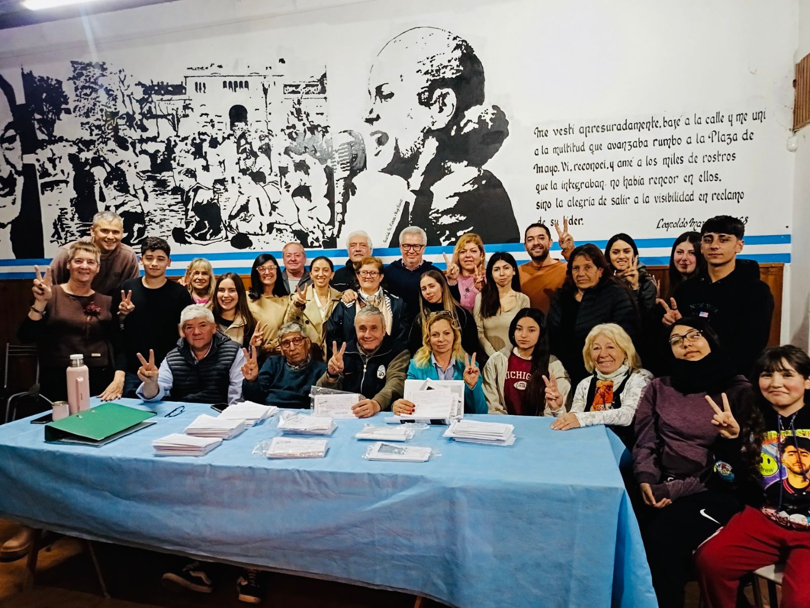 NECOCHEA: Campaña de afiliación al Peronismo.