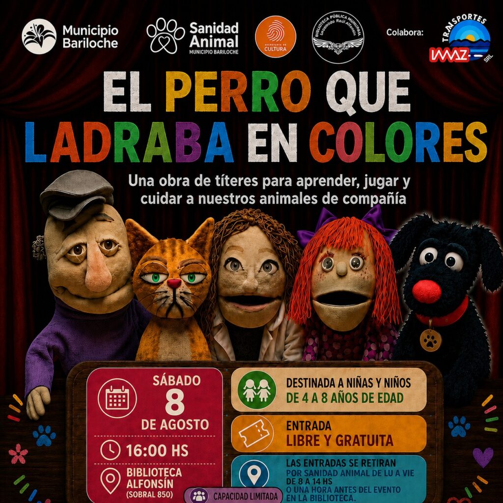 “El perro que ladraba en colores”: la obra de títeres que conquista a las familias y enseña a cuidar a los animales jugando