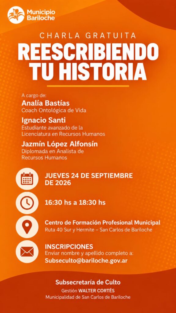 Despegá tu futuro profesional con la charla que va a revolucionar Bariloche