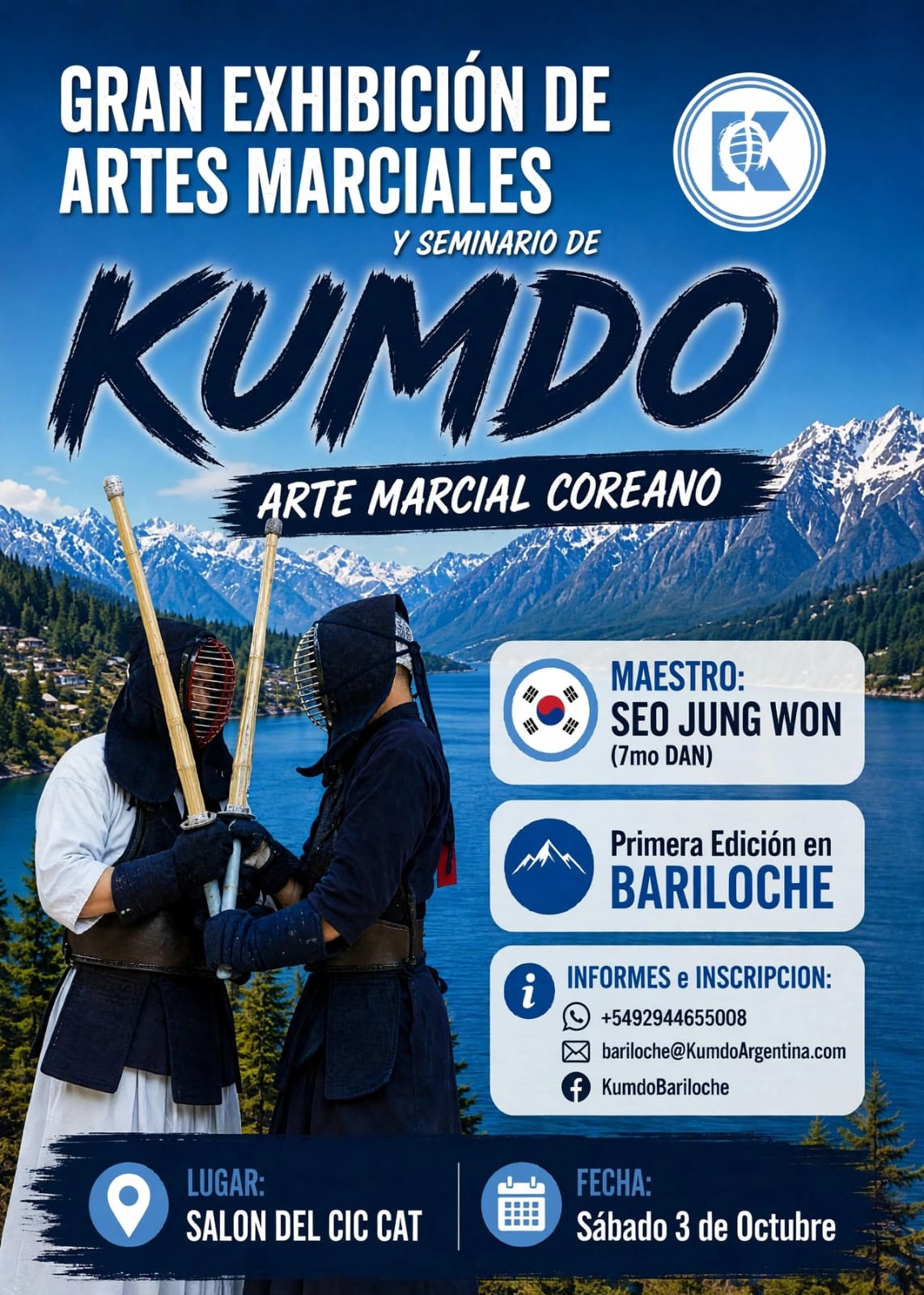 🥋 GRAN EXHIBICIÓN DE ARTES MARCIALES EN BARILOCHE