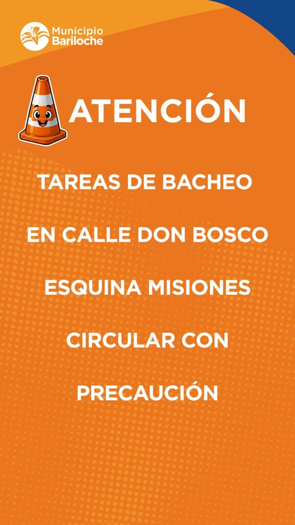 INFORMACIÓN DE TRÁNSITO: SE REALIZAN TRABAJOS DE BACHEO EN CALLE DON BOSCO Y MISIONES