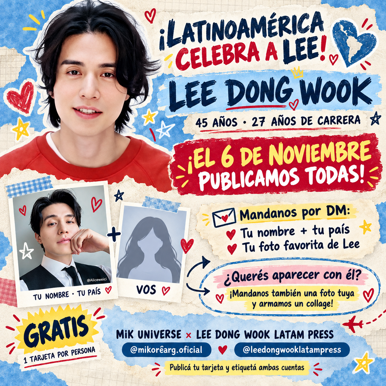 Lee Dong-wook: Latinoamérica prepara un cumpleaños en fotos