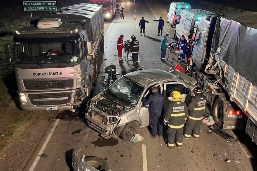 ACCIDENTE.jpg Cuatro heridos en un choque sobre la Ruta Nacional 119 de Corrientes