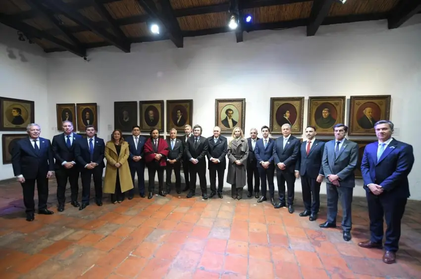 Juan Pablo Valdés estuvo con Milei en Tucumán durante la vigilia por el 9 de Julio