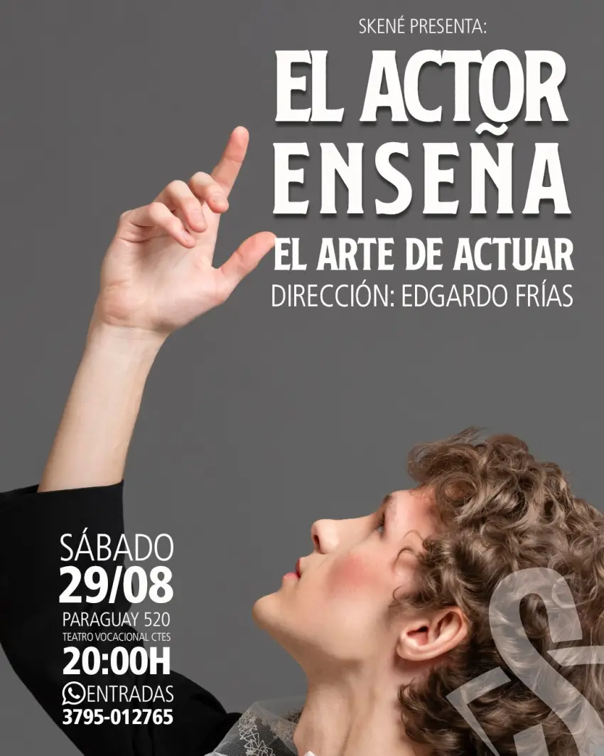 skene.webp Este sábado Skené presenta: «El actor enseña»